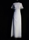 Brautkleid Nostalgie mit rosa Bltenstickerei